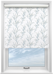 Laura Ashley Pussy Willow, Off White/Seaspray - Roller Blind